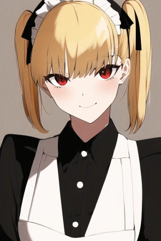 双马尾, 女人, 酷, 酷, 女仆装